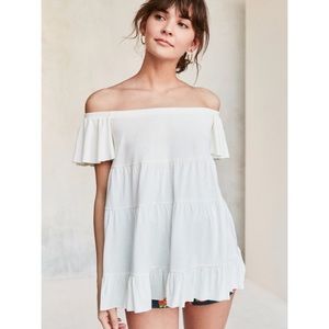 UO Kimchi Blue *Lavender* off the shoulder top